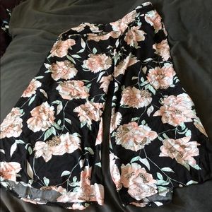 L floral soft pants